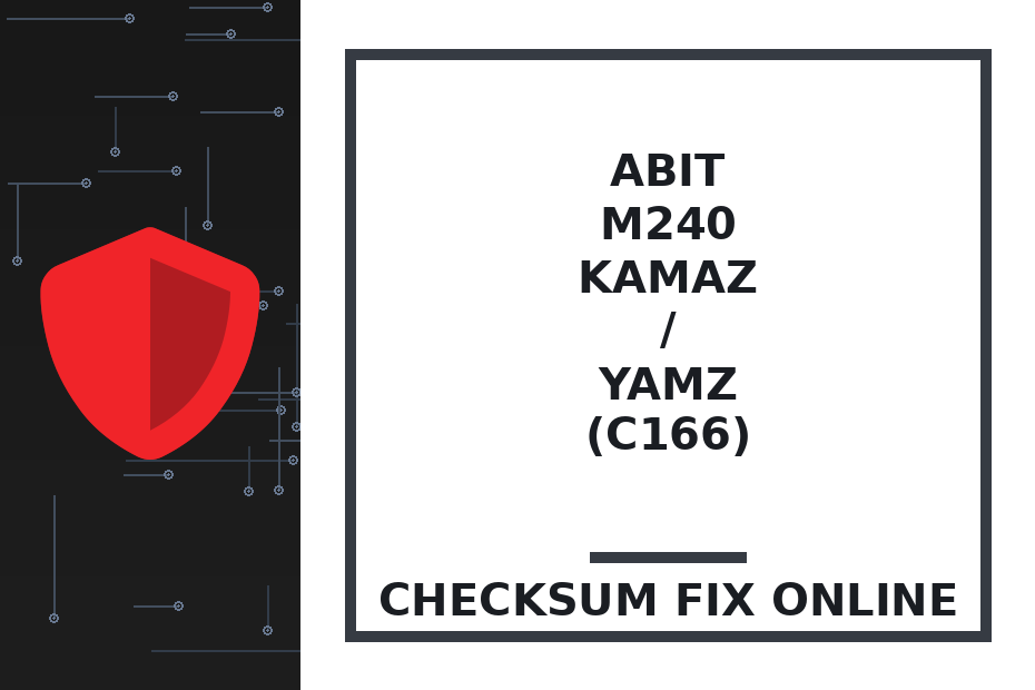 ABIT M240 KAMAZ / YAMZ (C166) — checksum fix online · CHIPOK