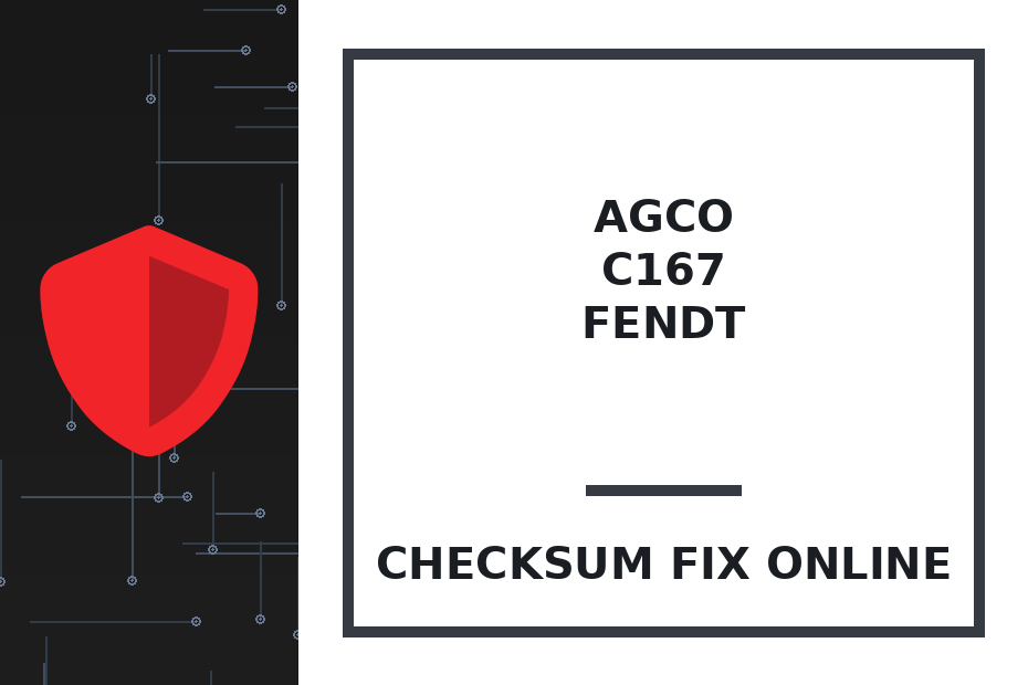 AGCO C167 FENDT — checksum fix online · CHIPOK
