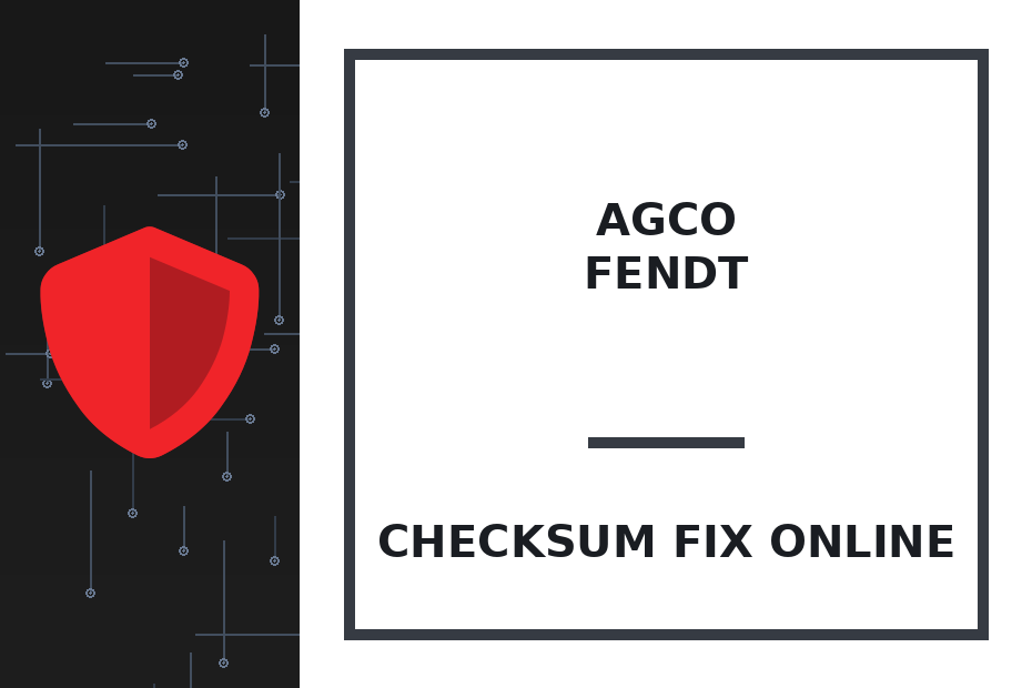 AGCO FENDT — checksum fix online · CHIPOK