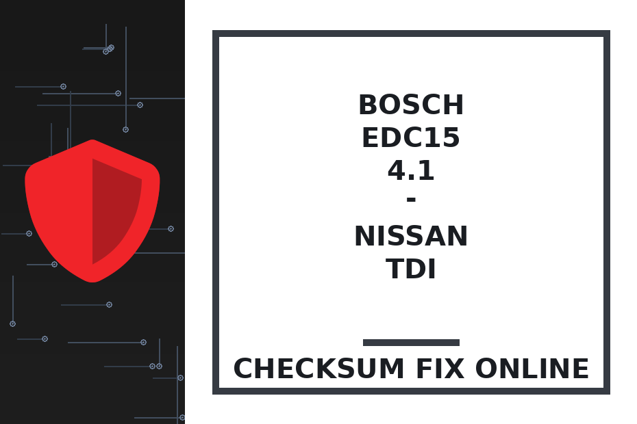 BOSCH EDC15 4.1 - NISSAN TDI — checksum fix online · CHIPOK