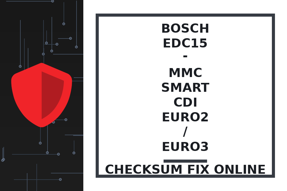 BOSCH EDC15 - MMC SMART CDI EURO2 / EURO3 — checksum fix online · CHIPOK