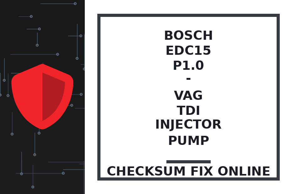 BOSCH EDC15 P1.0 - VAG TDI INJECTOR PUMP — checksum fix online · CHIPOK