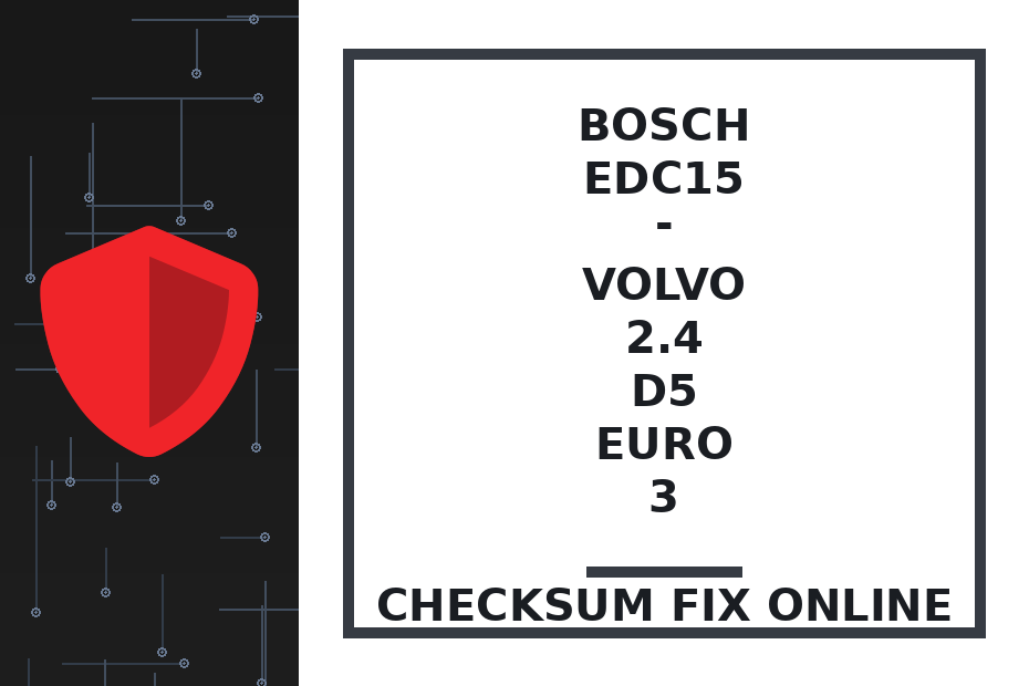BOSCH EDC15 - VOLVO 2.4 D5 EURO 3 — checksum fix online · CHIPOK