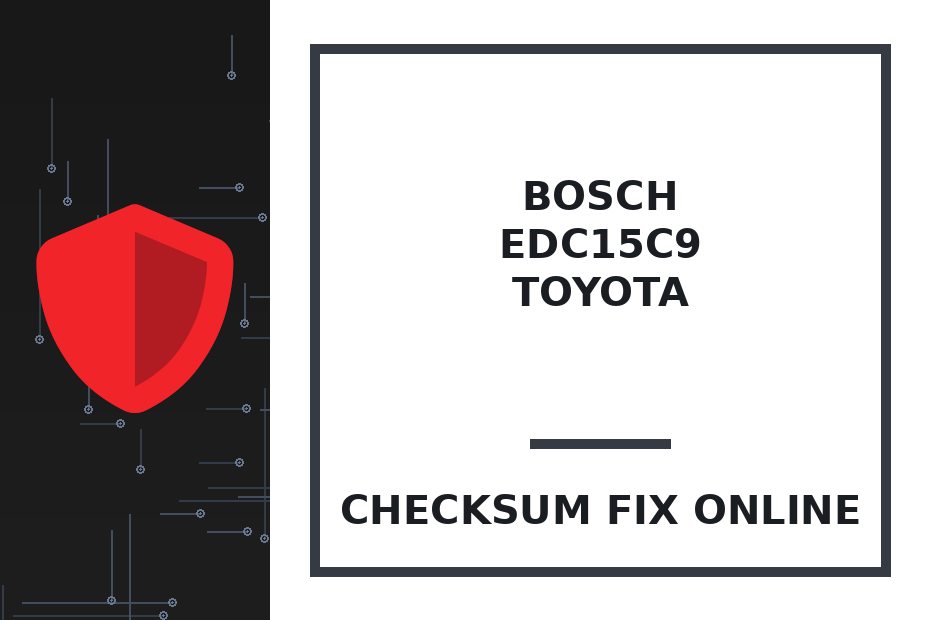 BOSCH EDC15C9 TOYOTA — checksum fix online · CHIPOK