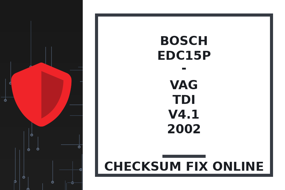 BOSCH EDC15P - VAG TDI V4.1 2002 — checksum fix online · CHIPOK