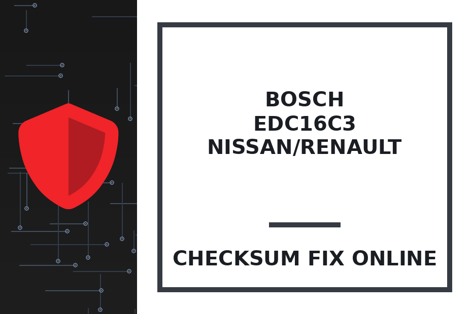BOSCH EDC16C3 NISSAN/RENAULT — checksum fix online · CHIPOK