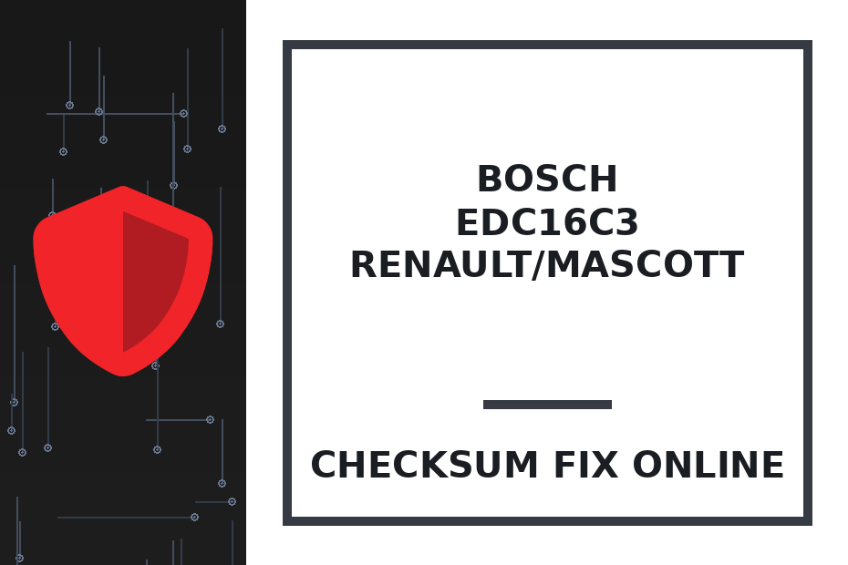 BOSCH EDC16C3 RENAULT/MASCOTT — checksum fix online · CHIPOK