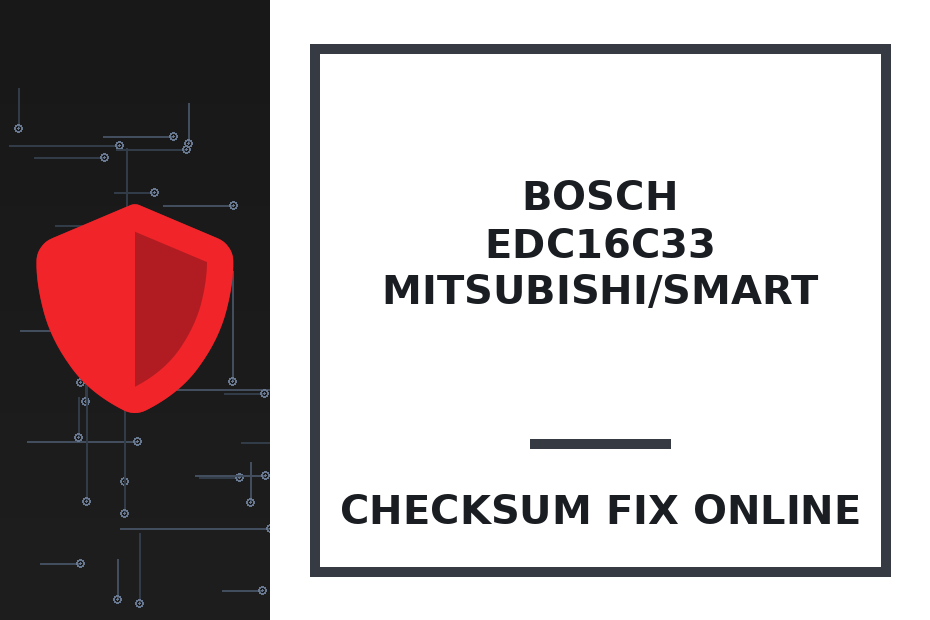 BOSCH EDC16C33 MITSUBISHI/SMART — checksum fix online · CHIPOK