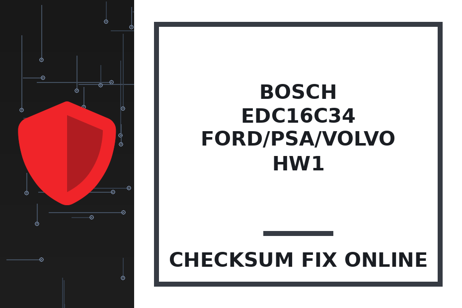 BOSCH EDC16C34 FORD/PSA/VOLVO HW1 — checksum fix online · CHIPOK