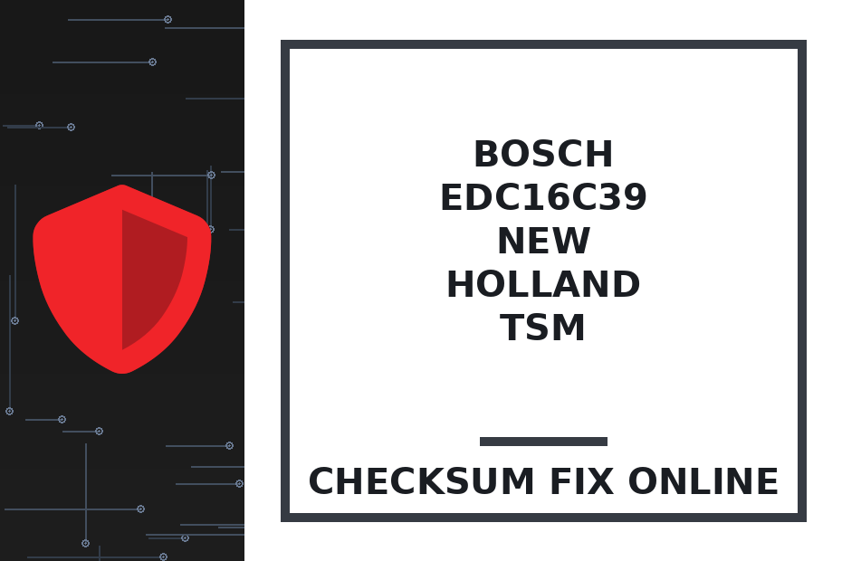 BOSCH EDC16C39 NEW HOLLAND TSM — checksum fix online · CHIPOK