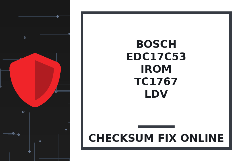 BOSCH EDC17C53 IROM TC1767 LDV — checksum fix online · CHIPOK