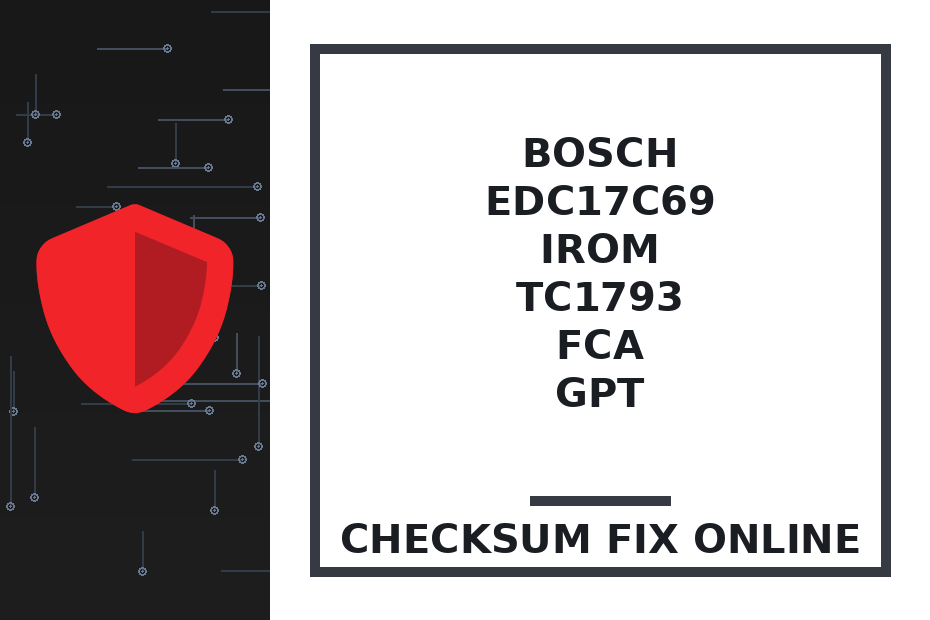 BOSCH EDC17C69 IROM TC1793 FCA GPT — checksum fix online · CHIPOK