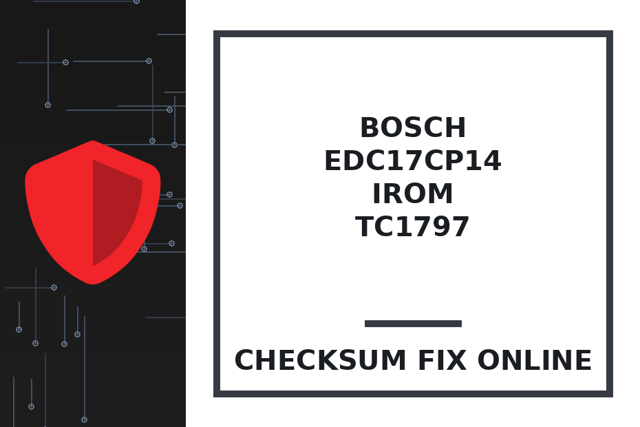 BOSCH EDC17CP14 IROM TC1797 — checksum fix online · CHIPOK