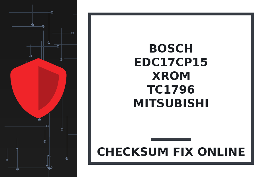 BOSCH EDC17CP15 XROM TC1796 MITSUBISHI — checksum fix online · CHIPOK