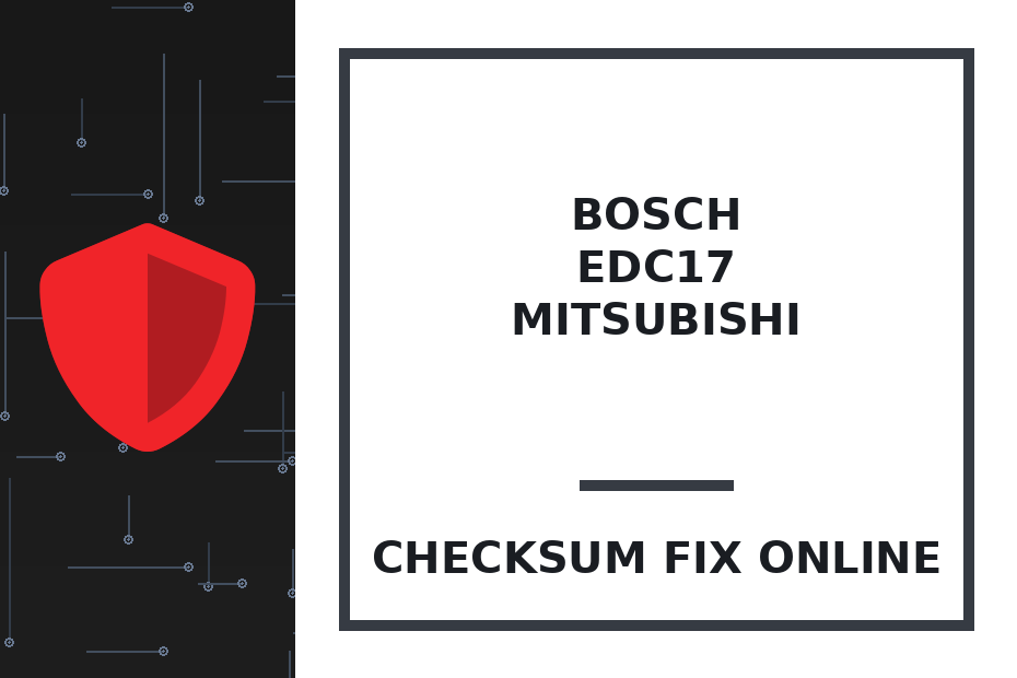 BOSCH EDC17CP15 XROM TC1796 MITSUBISHI TSM — checksum fix online · CHIPOK