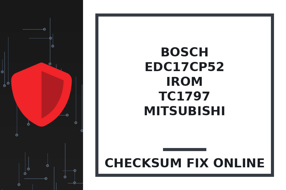 BOSCH EDC17CP52 IROM TC1797 MITSUBISHI — checksum fix online · CHIPOK