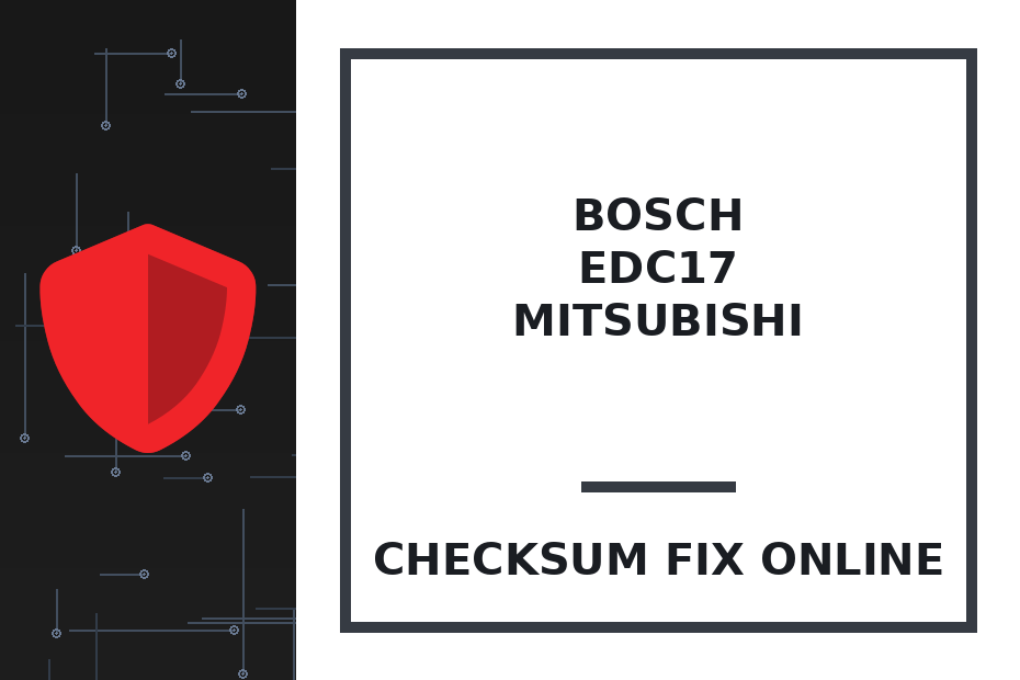 BOSCH EDC17CP52 IROM TC1797 MITSUBISHI TSM — checksum fix online · CHIPOK