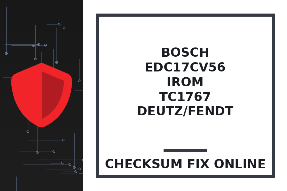 BOSCH EDC17CV56 IROM TC1767 DEUTZ/FENDT — checksum fix online · CHIPOK