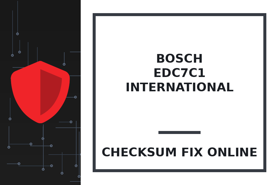 BOSCH EDC7C1 INTERNATIONAL — checksum fix online · CHIPOK