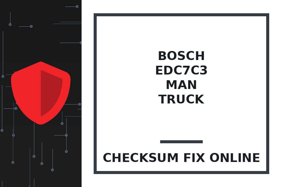 BOSCH EDC7C3 MAN TRUCK — checksum fix online · CHIPOK