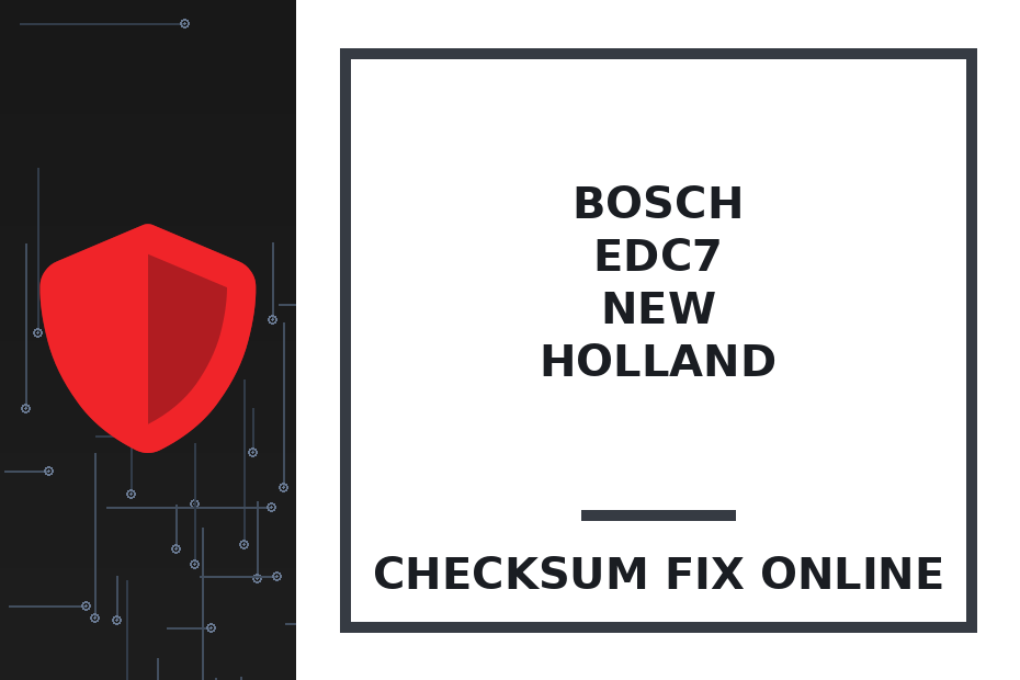 BOSCH EDC7U31 - CASE / NEW HOLLAND TIER4 WITH ADBLUE — checksum fix online · CHIPOK