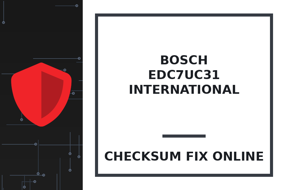 BOSCH EDC7UC31 INTERNATIONAL — checksum fix online · CHIPOK