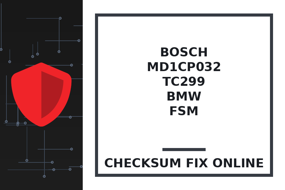 BOSCH MD1CP032 TC299 BMW FSM — checksum fix online · CHIPOK