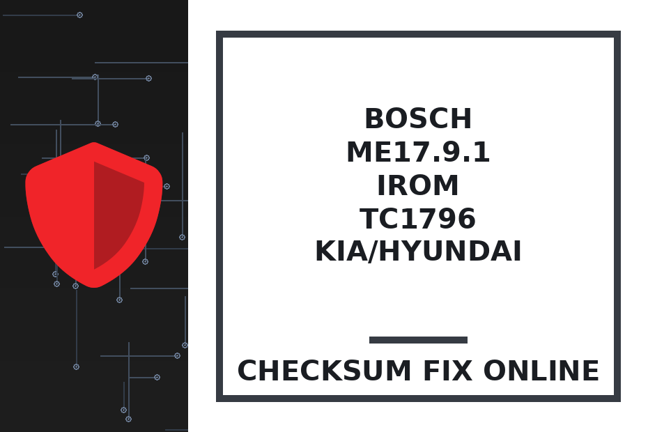 BOSCH ME17.9.1 IROM TC1796 KIA/HYUNDAI — checksum fix online · CHIPOK