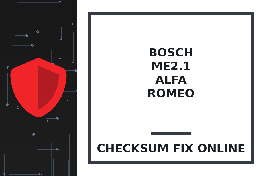BOSCH ME2.1 ALFA ROMEO — checksum fix online · CHIPOK
