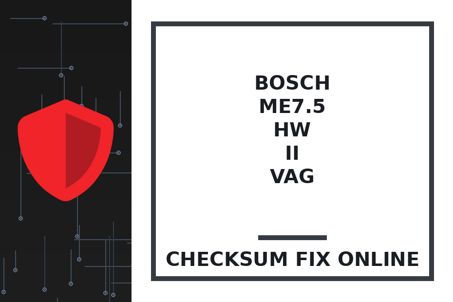 BOSCH ME7.5 HW II VAG — checksum fix online · CHIPOK