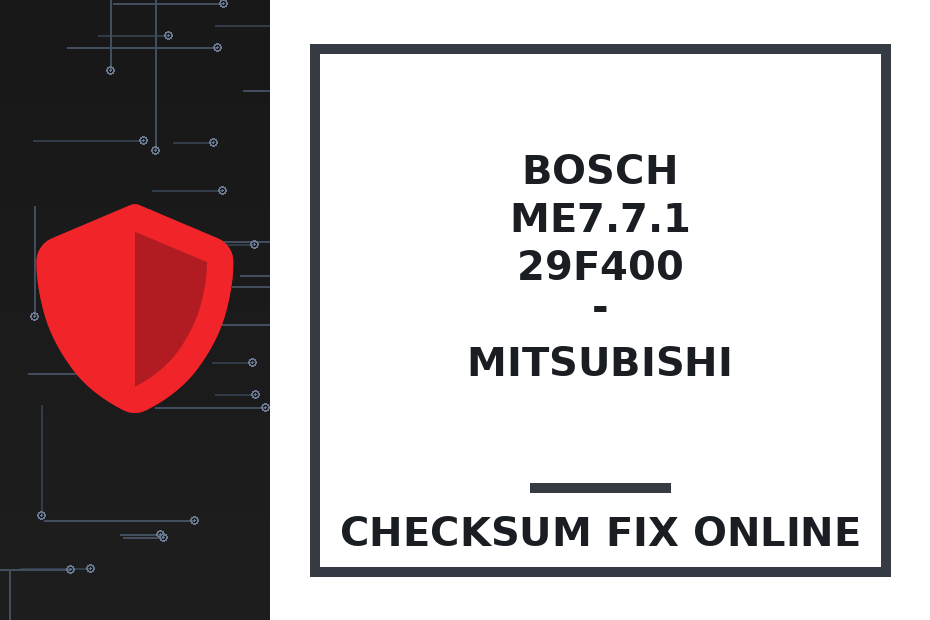 BOSCH ME7.7.1 29F400 - MITSUBISHI — checksum fix online · CHIPOK
