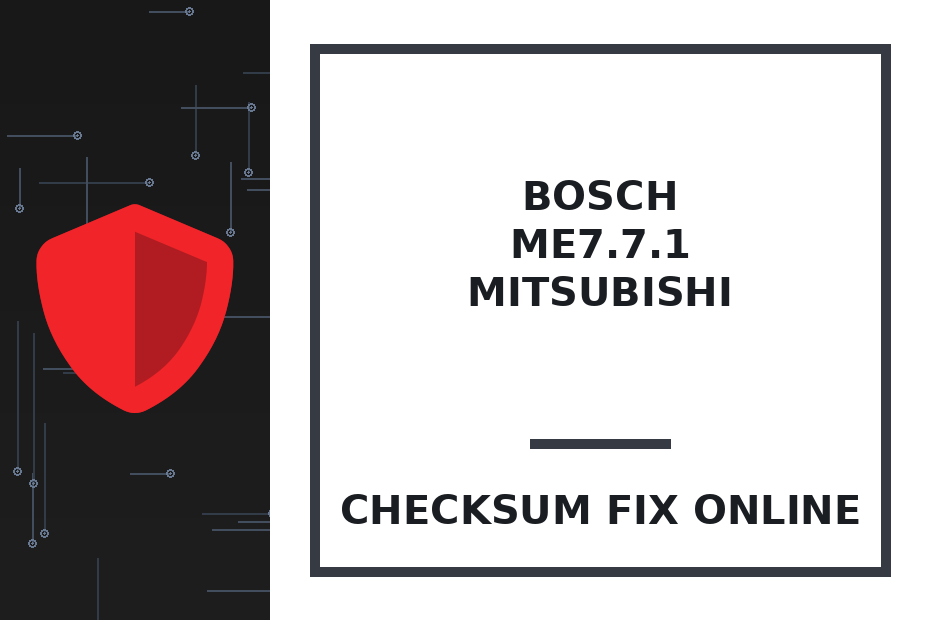 BOSCH ME7.7.1 MITSUBISHI — checksum fix online · CHIPOK