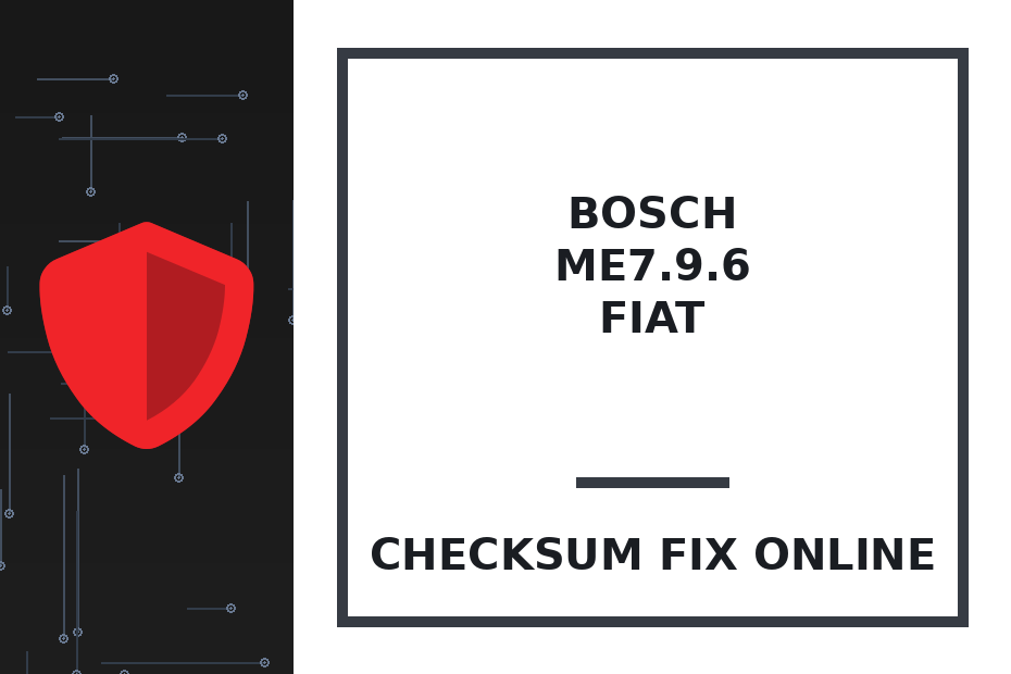 BOSCH ME7.9.6 FIAT — checksum fix online · CHIPOK
