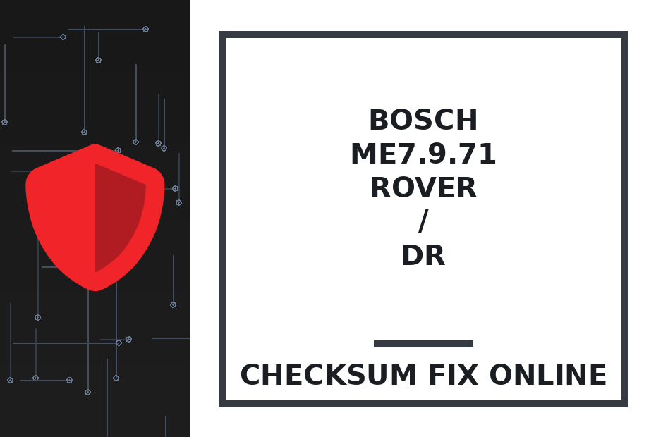 BOSCH ME7.9.71 ROVER / DR — checksum fix online · CHIPOK