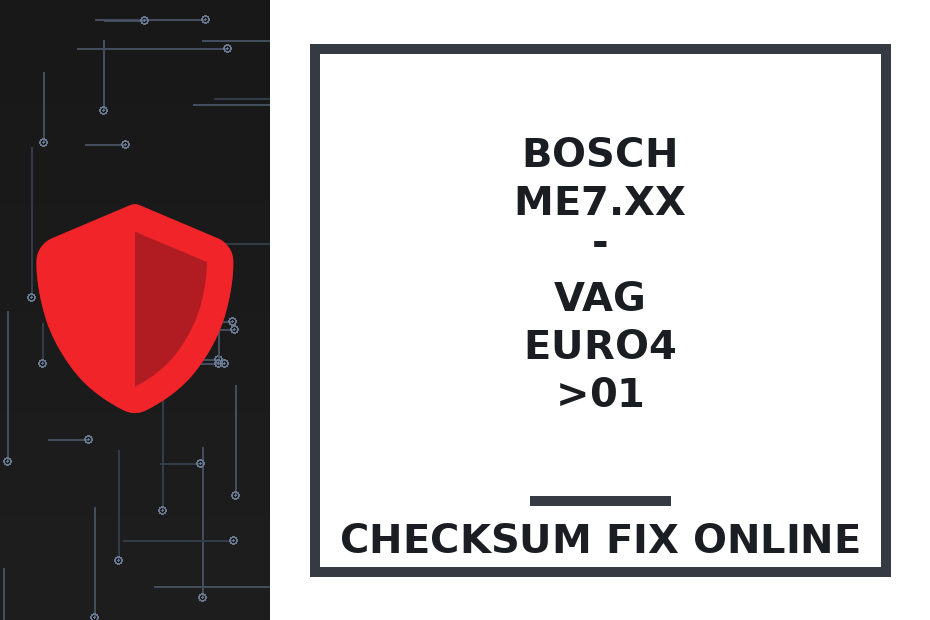 BOSCH ME7.XX - VAG EURO4 >01 — checksum fix online · CHIPOK