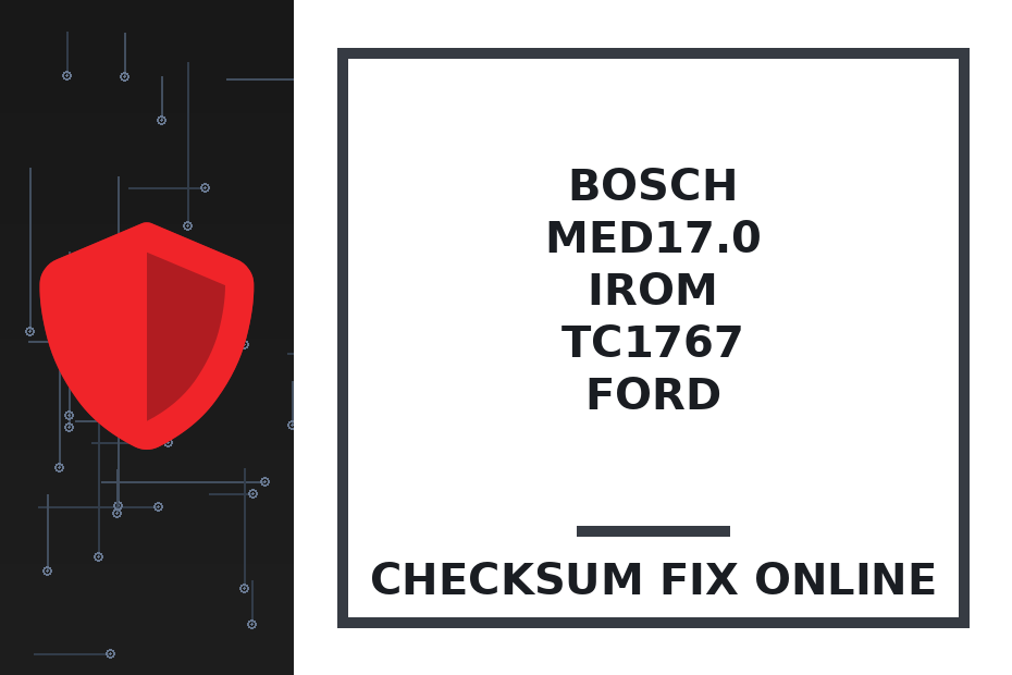 BOSCH MED17.0 IROM TC1767 FORD — checksum fix online · CHIPOK