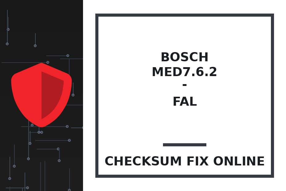 BOSCH MED7.6.2 - FAL — checksum fix online · CHIPOK