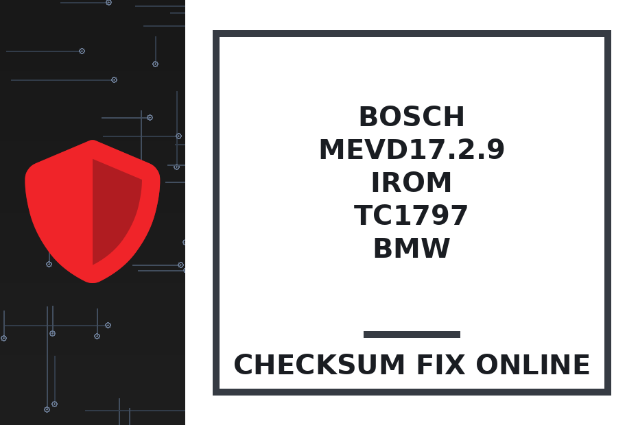 BOSCH MEVD17.2.9 IROM TC1797 BMW — checksum fix online · CHIPOK