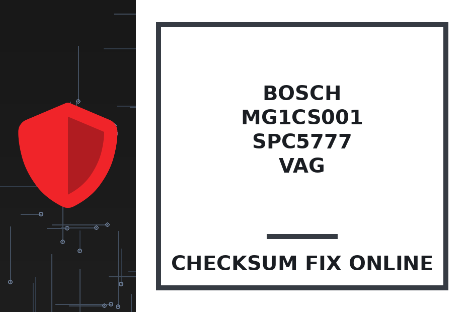 BOSCH MG1CS001 SPC5777 VAG — checksum fix online · CHIPOK