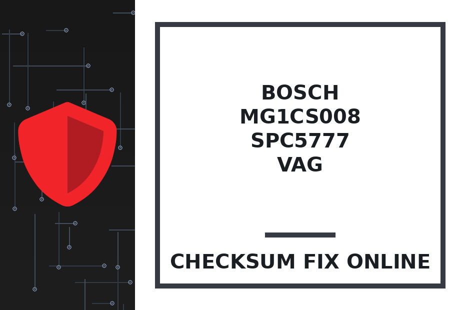 BOSCH MG1CS008 SPC5777 VAG — checksum fix online · CHIPOK
