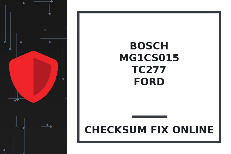 BOSCH MG1CS015 TC277 FORD — checksum fix online · CHIPOK