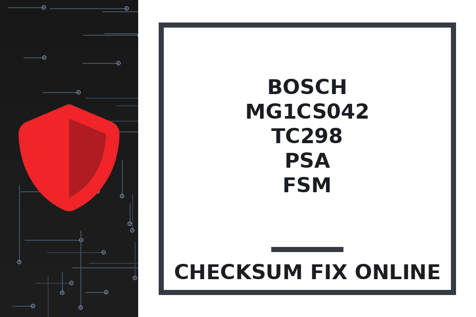 BOSCH MG1CS042 TC298 PSA FSM — checksum fix online · CHIPOK