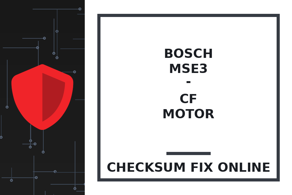 BOSCH MSE3 - CF MOTOR — checksum fix online · CHIPOK