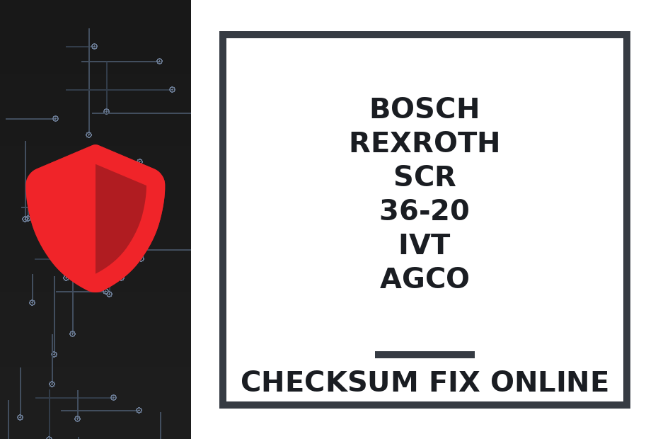 BOSCH REXROTH SCR 36-20 IVT AGCO — checksum fix online · CHIPOK