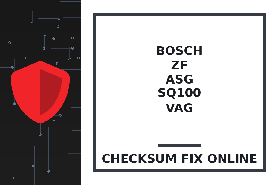 BOSCH ZF ASG SQ100 VAG — checksum fix online · CHIPOK