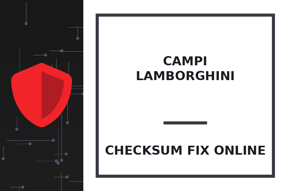 CAMPI LAMBORGHINI — checksum fix online · CHIPOK