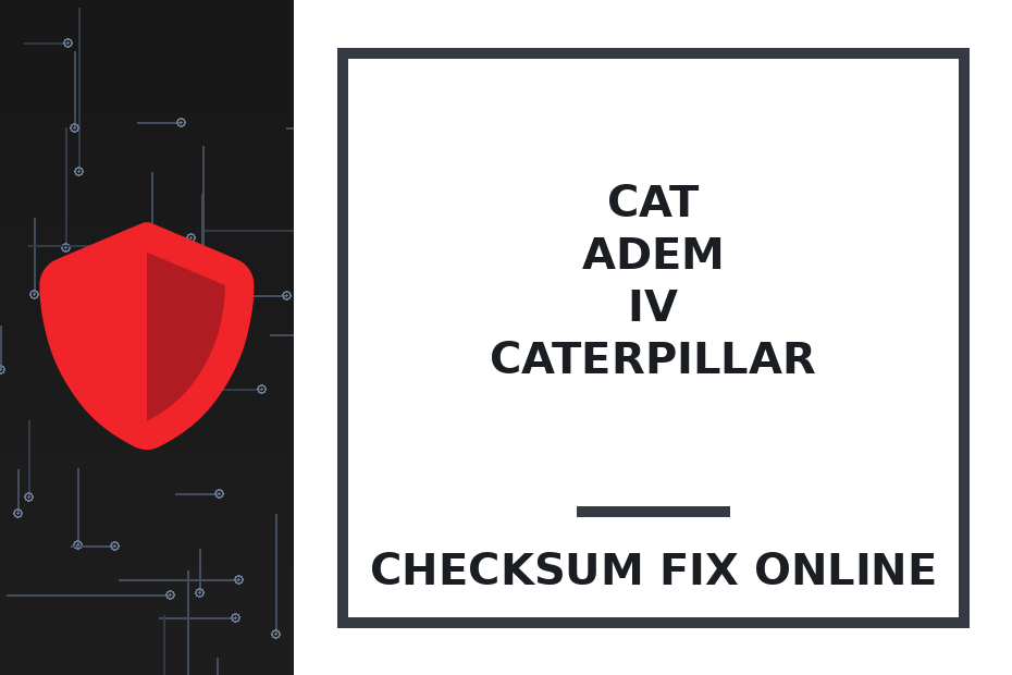 CAT ADEM IV CATERPILLAR — checksum fix online · CHIPOK