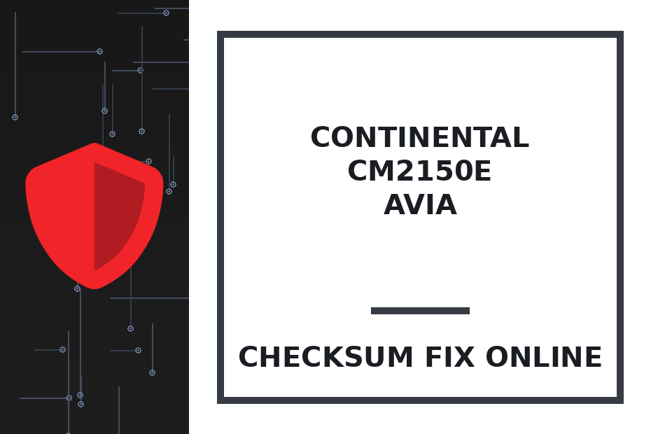 CONTINENTAL CM2150E AVIA — checksum fix online · CHIPOK