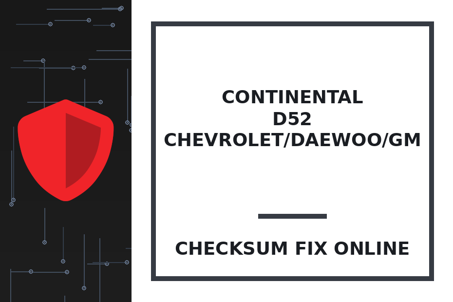 CONTINENTAL D52 CHEVROLET/DAEWOO/GM — checksum fix online · CHIPOK
