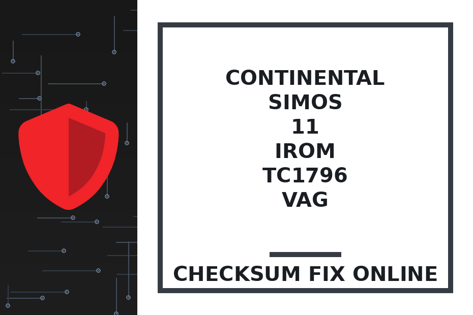 CONTINENTAL SIMOS 11 IROM TC1796 VAG — checksum fix online · CHIPOK